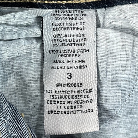 Wallflower & So size 3 shorts with rolled cuffs, 1 jean, 1 coral/orange, EUC - Picture 16 of 16